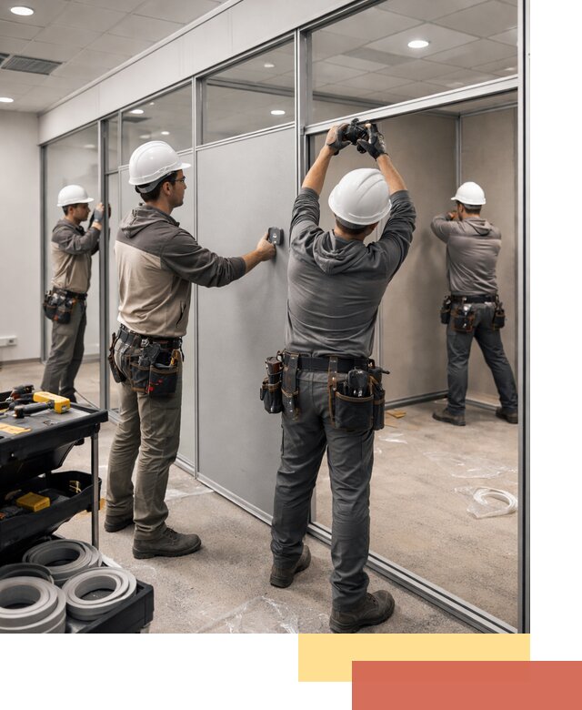 Мобильные офисные перегородки под ключ в Балтийске