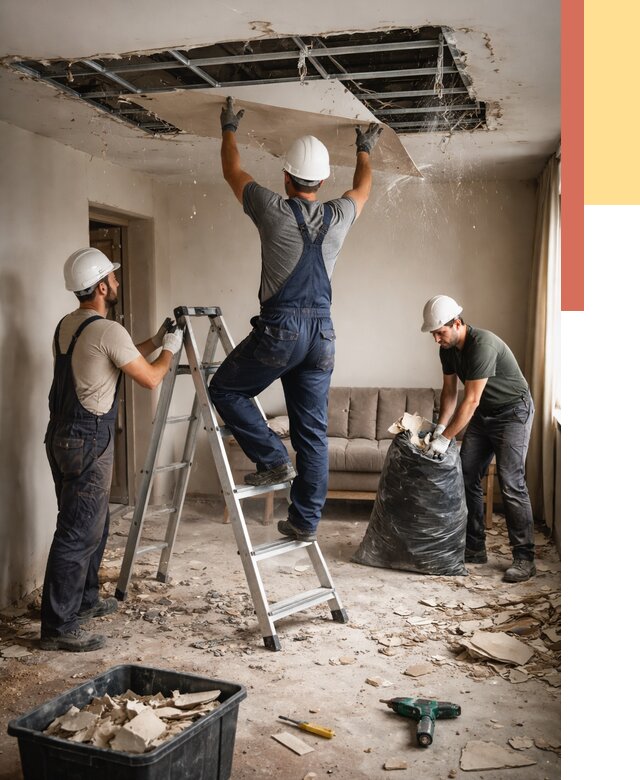 Демонтаж гипсокартонного потолка в Балтийске от 428 руб. за м2 — ОТДЕЛОЧНИК-Блт