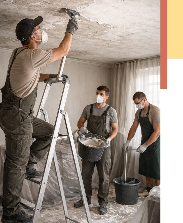 Удаление побелки с потолка в Балтийске от 2549 руб. быстро и недорого | ОТДЕЛОЧНИК-Блт