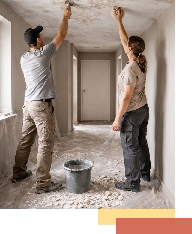 Удаление побелки с потолка в Балтийске — быстро и аккуратно