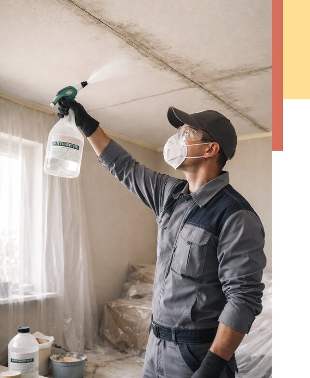 Антисептическая обработка потолка в Балтийске от 2549 руб. | ОТДЕЛОЧНИК-Блт