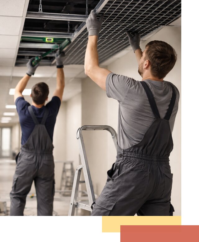 Монтаж потолка Грильято в Балтийске: установка под ключ качественно