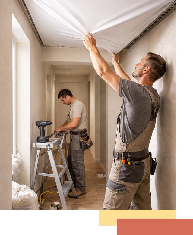 Монтаж натяжного потолка в прихожей в Балтийске