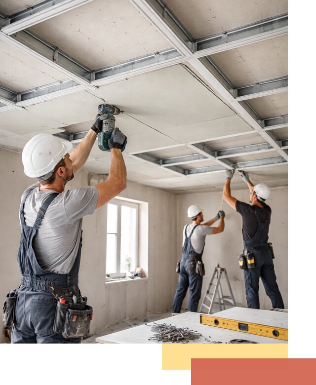 Кессонный потолок из гипсокартона под ключ в Балтийске