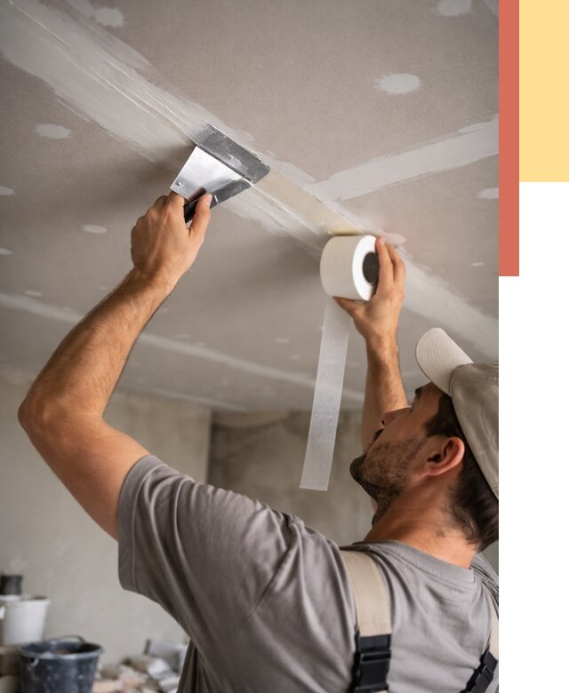 Обработка швов потолка ГКЛ в Балтийске от 7646 руб. под ключ | ОТДЕЛОЧНИК-Блт