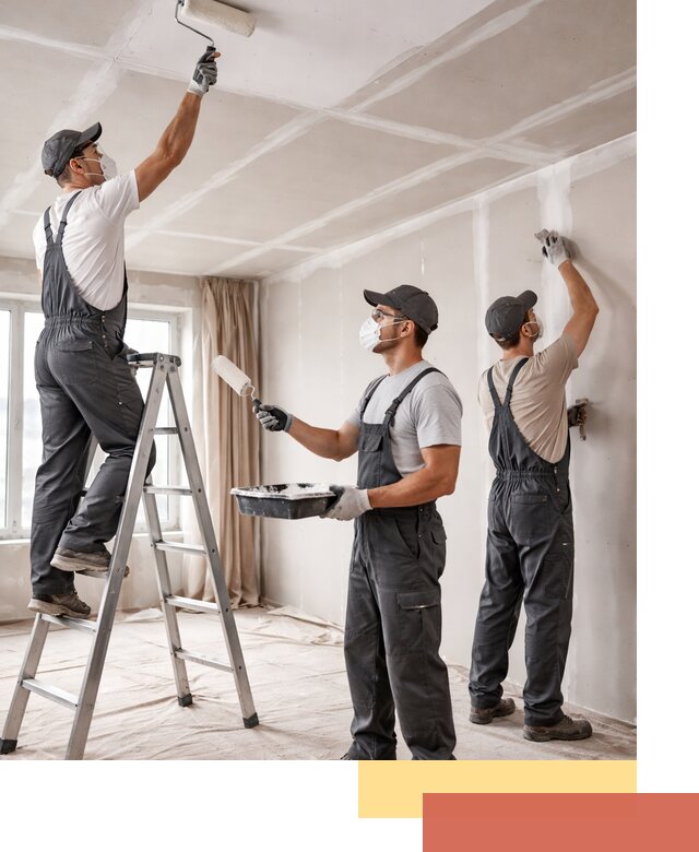 Покраска потолка из гипсокартона в Балтийске качественно и недорого