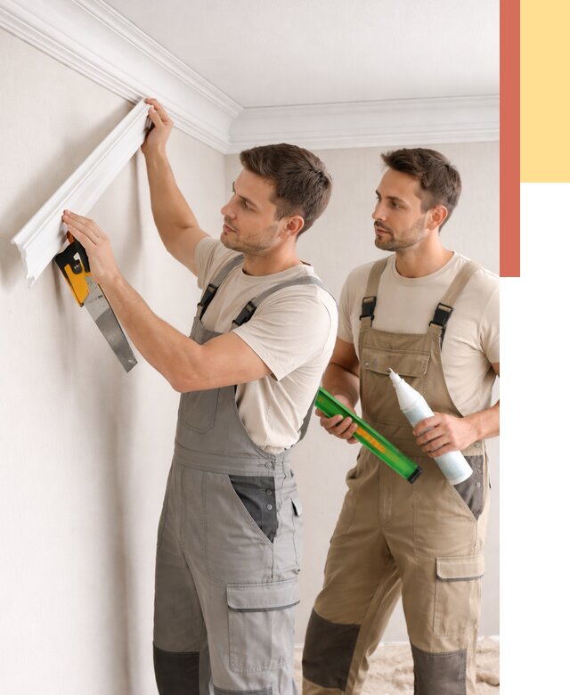 Монтаж потолочного плинтуса в Балтийске от 2345 руб. — быстро и недорого | ОТДЕЛОЧНИК-Блт