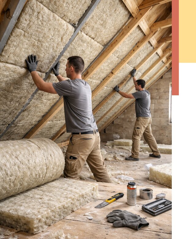 Утепление потолка минватой в Балтийске от 1478 руб. — быстро и недорого | ОТДЕЛОЧНИК-Блт