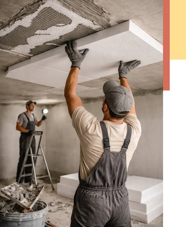 Утепление потолка пенопластом в Балтийске от 4588 руб/м2 — недорого и быстро | ОТДЕЛОЧНИК-Блт