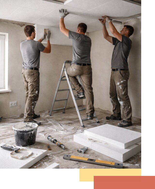 Утепление потолка пенопластом в Балтийске быстро и качественно