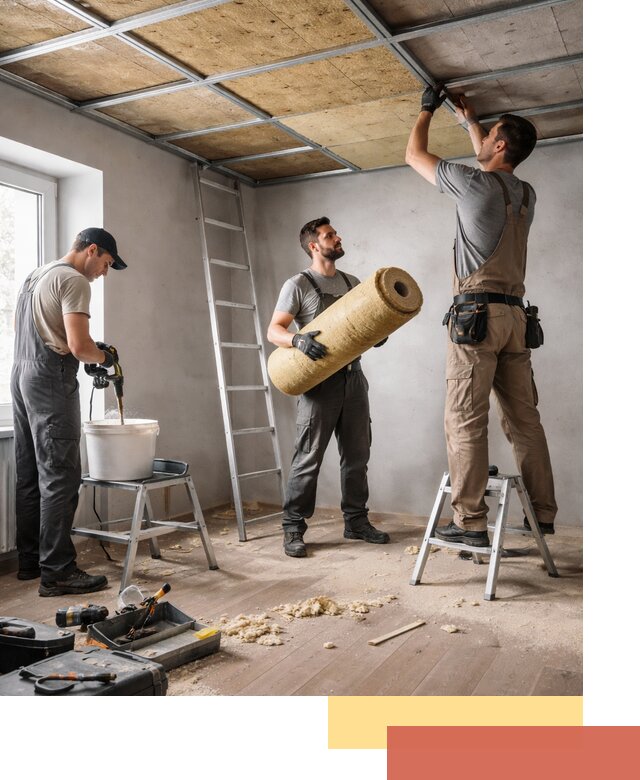 Шумоизоляция потолка в Балтийске: профессиональный монтаж и отделка