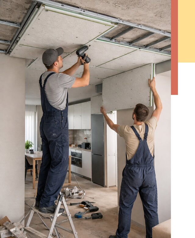 Шумоизоляция потолка панелями зипс в Балтийске от 1886 руб. под ключ | ОТДЕЛОЧНИК-Блт